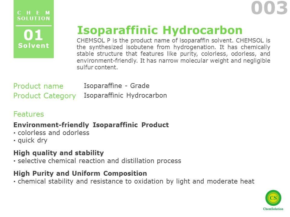 Isoparaffinic hydrocarbon_ base oil_ solvent_ liquid